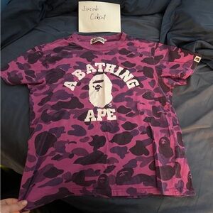 A Bathing Ape Purple Camo Men's T-Shirt